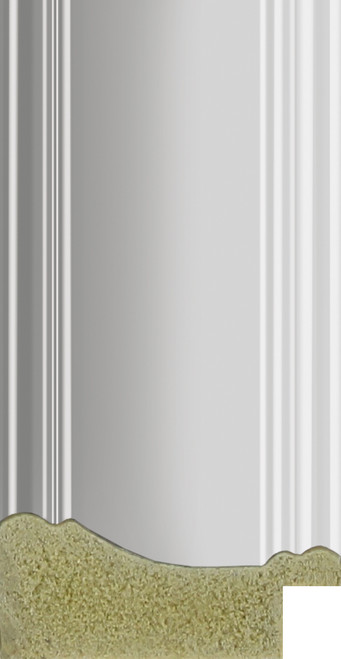 Gloss silver frame moulding