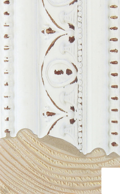 Charlotte 55mm Ornate White Wood Moulding