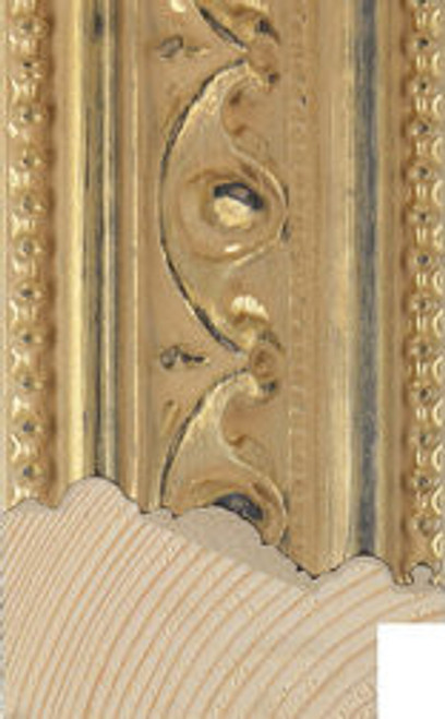 Charlotte 55mm Ornate Antique Gold BASICS Wood Moulding