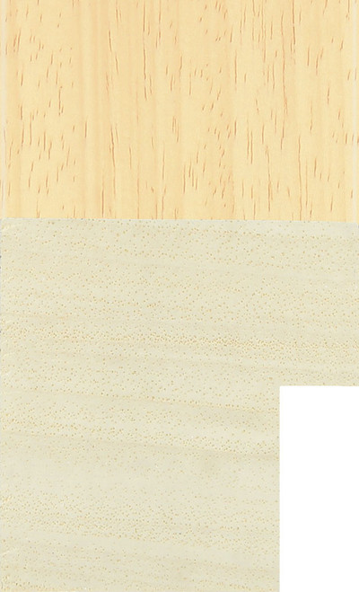 Flat Cube 54mm Unfinished Obeche Wood Moulding