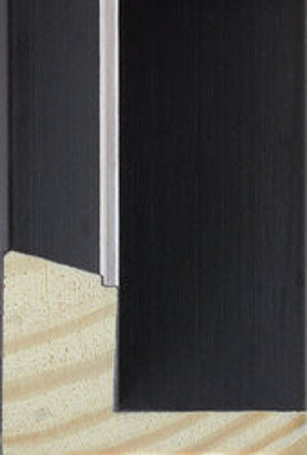 L Shape 24mm Black SSE Wood Moulding