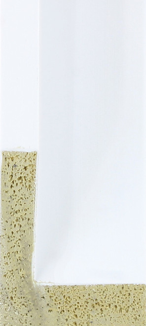 L Shape 10mm White Woodgrain Polcore Moulding