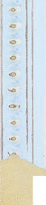 Carmen 20mm Ornate Light Blue Beaded BASICS Wood Moulding