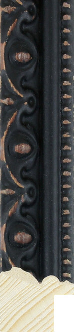 20mm Warm ebony coloured ornate photo frame moulding