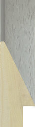 25mm Bevelled grey frame moulding with a woodgrain finish
