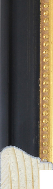 Nardo 24mm Ebony Gold Bead Edge Wood Moulding