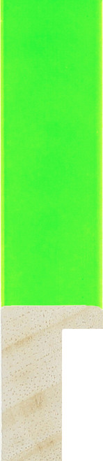 Neon 20mm Green Deep Rebate  Wood Moulding