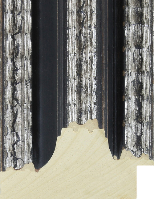 Rembrandt 69mm Ornate Ebony Silver Wood Moulding