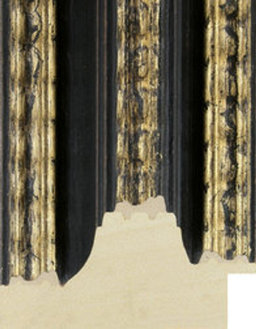 Rembrandt 69mm Ornate Ebony Gold Wood Moulding