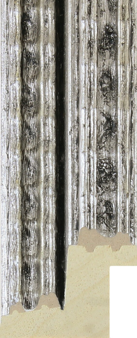 Rembrandt 36mm Ornate Silver Wood Moulding
