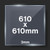 610x610mm 3mm Float Glass