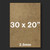 30x20" MDF Board