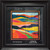 Art print framed using standard glass and Studio glass -shows the difference