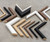Selection of hockey stick profile wooden frame moulding samples