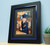 School photo framed in a black frame with blue highlight edge