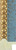 Boboli 28mm Turquoise Scallop Gold Beaded Edge Polcore Moulding