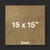 15x15 inch brown mdf backing board