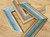 Cornwall 46mm Distressed Turquoise Gold Sides  Polcore Moulding