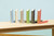 Morris picture frame corner samples on a table