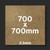 700x700mm 2.5mm MDF