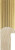 Dorica 26mm Gold Fluted Cushion Wood Moulding