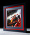 Motorsport print framed in carbon fibre effect frame with red inner edge