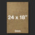 24x18" 2mm MDF