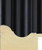 74mm Matt black scoop profile frame moulding