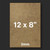 12x8" 2mm MDF