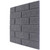 Grey tile effect acoustic wall tile.