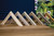 Ornate picture frame moulding chevrons for display.