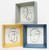 3 Colourful frames with simple line drawing artworks
