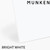 Bright white mountboard sample with Munken text