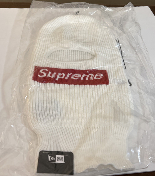 Supreme New Era Box Logo Balaclava White FW22 Week 13 - 100% Authentic