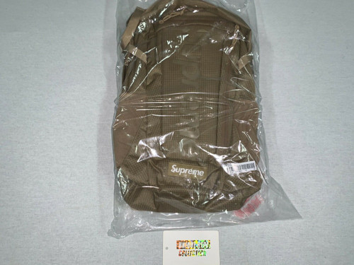 Supreme SS21 Tan Backpack – Limited Edition Box Logo Shoulder Bag