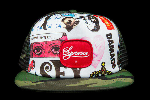 Supreme Blood Lust Mesh Back 5-Panel Cap Woodland Camo – SS19 Limited Edition Red Box Logo Hat
