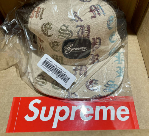 Supreme Gradient Jacquard Denim Mesh Back 5-Panel Hat (Tan) – SS22 Snapback
