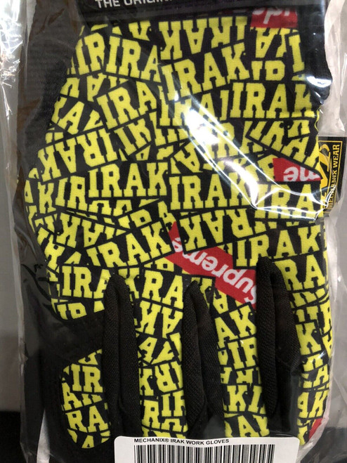Supreme x IRAK Mechanix Wear Original Work Gloves Yellow | Limited Edition - Medium Size