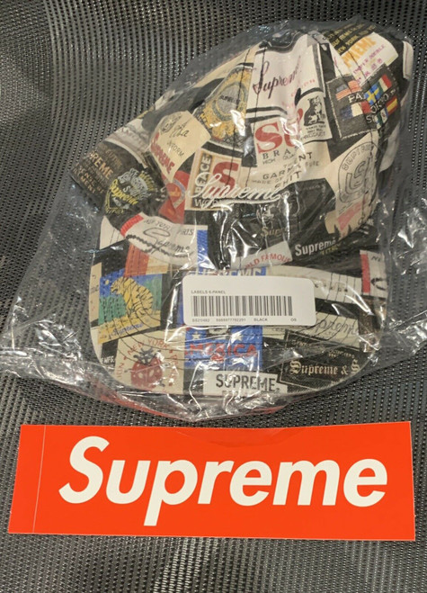 Supreme Labels 6-Panel Hat Black – SS21 Week 14 Collectible Cap