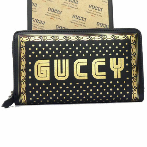 Authentic Gucci Sega Zippy Zip-Around Wallet – Script Stars Magnetismo (Unused) G1466