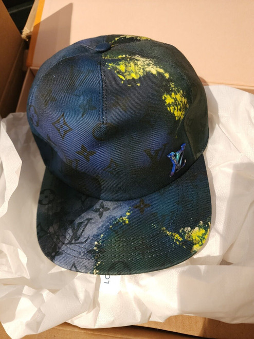 Louis Vuitton Monogram Tie and Dye Cap – Size 58, Cotton, Adjustable with Gold Hardware