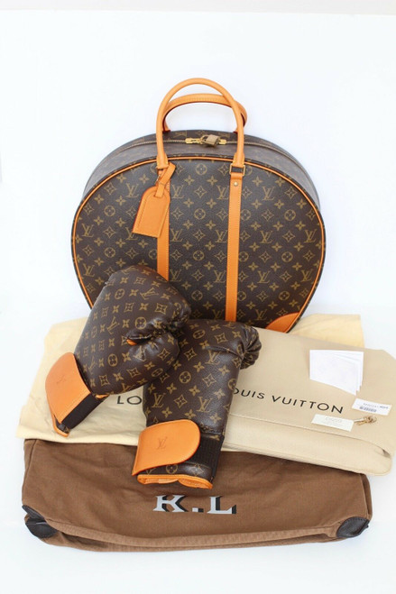 Louis Vuitton Karl Lagerfeld Punching Suitcase - Limited Edition Monogram Canvas with Boxing Gloves & Mat