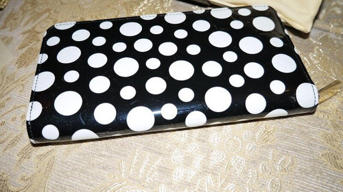 Authentic Louis Vuitton Monogram Vernis Dots Infinity Zippy Black Wallet – Yayoi Kusama Collaboration, Luxury Designer Wallet