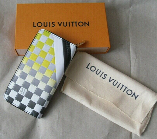 Louis Vuitton Epi Damier Race Zippy Wallet M67800 with bold racing graphics