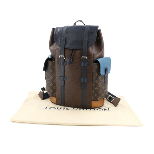 Louis Vuitton Épi Monogram Christopher PM backpack in multicolor Épi leather and Monogram canvas with silver-tone hardware