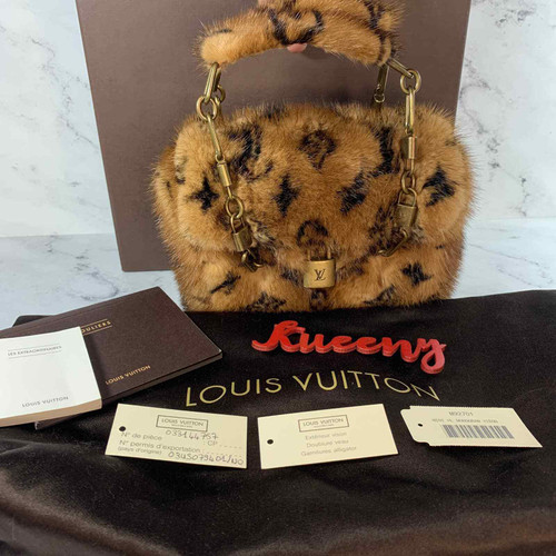 Louis Vuitton Les Extraordinaires Mini HL Bag – Monogram Vison Mink Fur Limited Edition Handbag