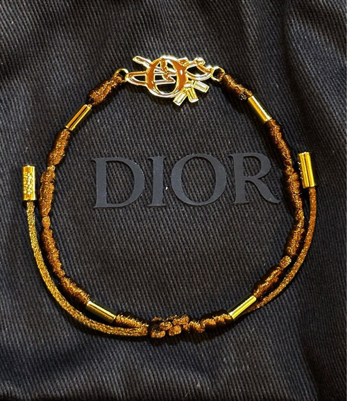 Dior x Cactus Jack 'Coffee BrownGold' Bracelet SS 2022
