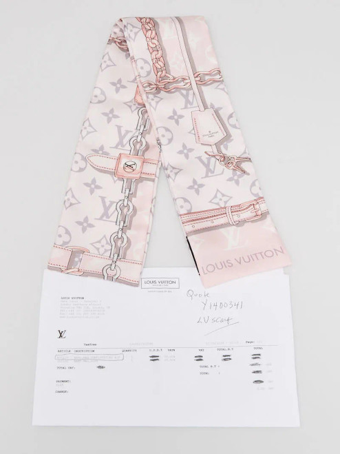 Pink Silk Confidential Bandeau by LOUIS VUITTON