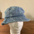 Supreme Logo Stripe Jacquard Denim Crusher Hat – Blue FW20 Week 6