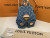 Louis Vuitton Mini Montsouris Denim Monogram Backpack with Gold Hardware